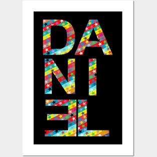 Daniel, name, typography Posters and Art